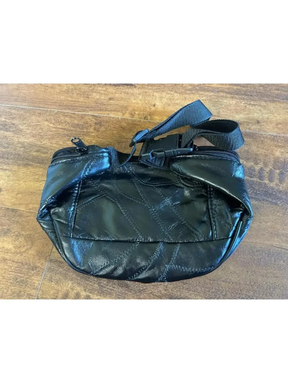 Black Genuine Leather Small Crossbody Bag